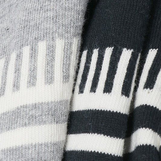  ラガー切替ボーダー半袖クルー  