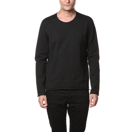  Li/Coストレッチ度詰天竺 クルーネックL/S  