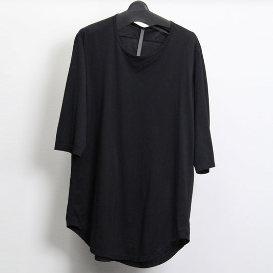  80/2度詰天竺 クルーネック7分袖  