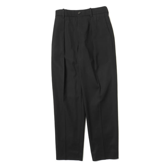  FRONT PLEATS PEGTOP ORGANIC COTTON DRY GABERDINE  