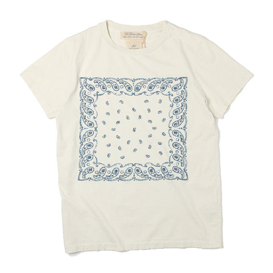  スペシャル加工T(インディゴ刺繍バンダナペイズリー)  