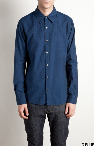  60/-シャンブレーローン レギュラーシャツL/S  