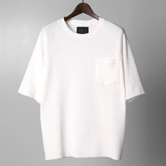  HARF RIB KNIT 5分袖  