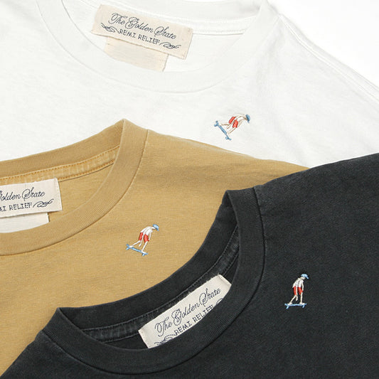  16/-天竺ポケTクルー(スケーター刺繍)  