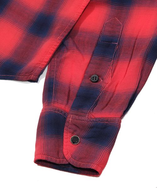 RAYON TWILL OMBRE CHECK SHIRTS