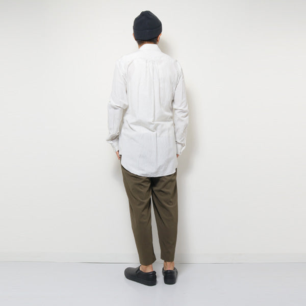 Cu/Ry/Raピンストライプ カシュクールL/S 2WAYシャツ