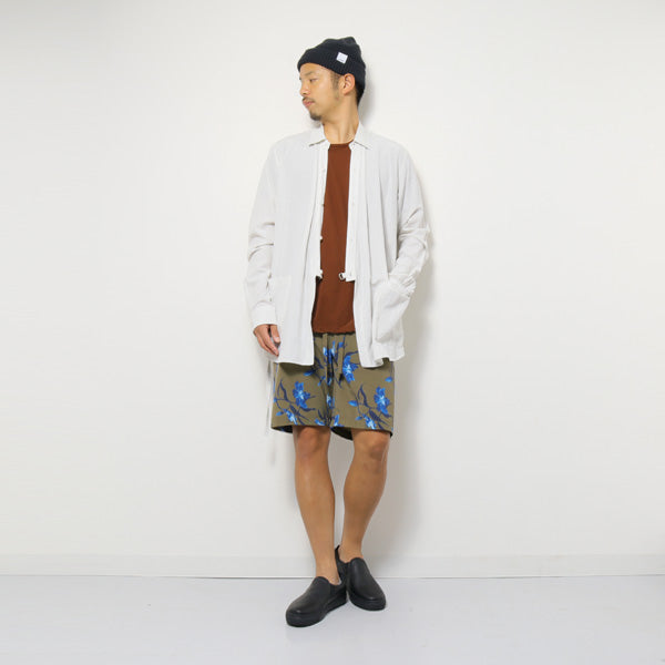 Cu/Ry/Raピンストライプ カシュクールL/S 2WAYシャツ