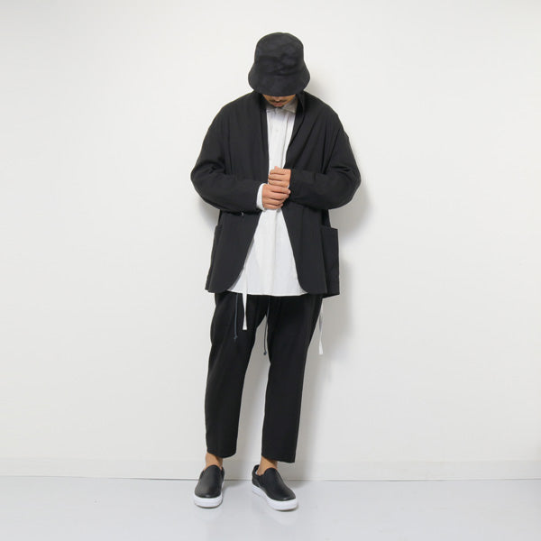 Cu/Ry/Raピンストライプ カシュクールL/S 2WAYシャツ