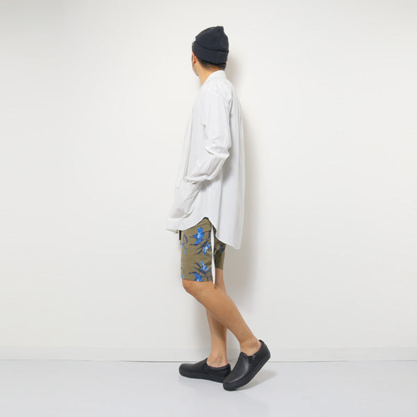 Cu/Ry/Raピンストライプ カシュクールL/S 2WAYシャツ