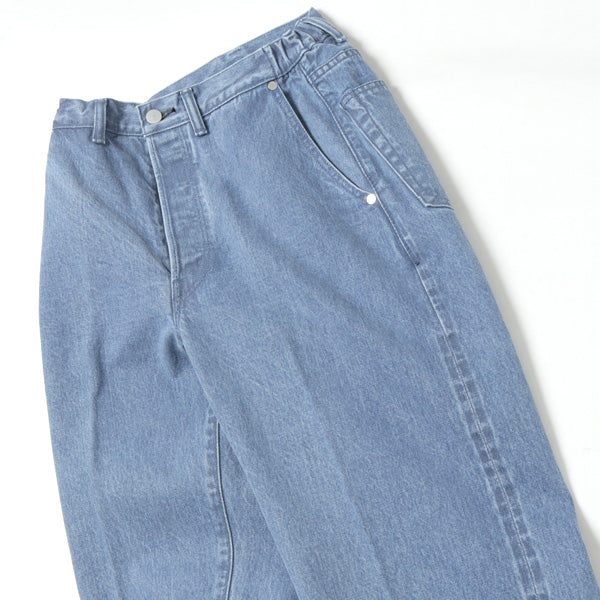 Straight Fit Creased Jeans Ozone Wash