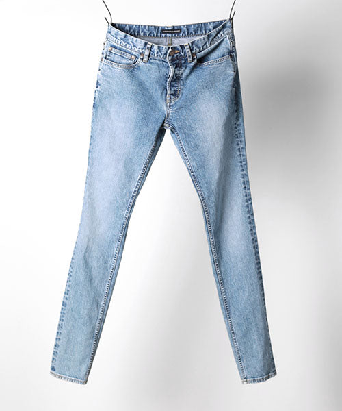  STRETCH DENIM x CHEMICAL WASH SKINNY LEG  