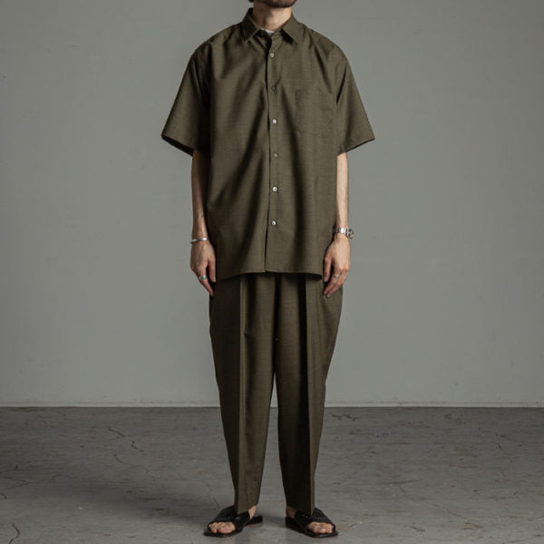 COMFORT FIT SHIRTS S/S SUPER120s WOOL TROPICAL