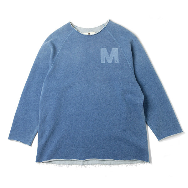 cut off used pullover sweat (flag)