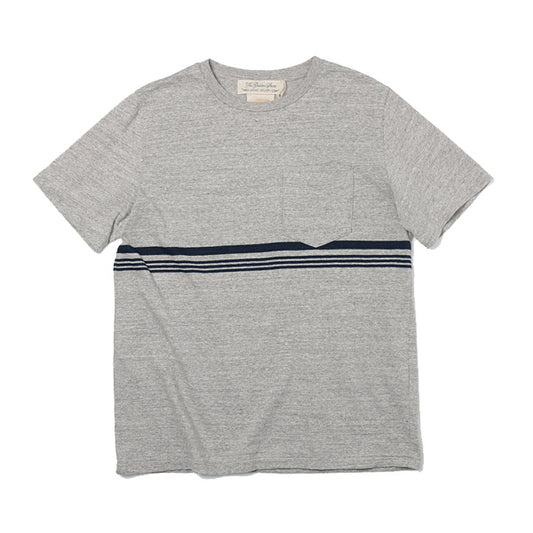  インディゴJQ切替ボーダーT(胸2本ライン)  
