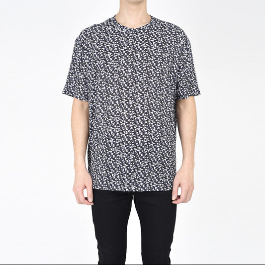  BIG T-SHIRT INKJET SKULL FLOWER  