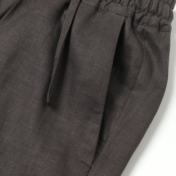 NEW CLASSIC FIT EASY TROUSERS HEMP SHIRTING