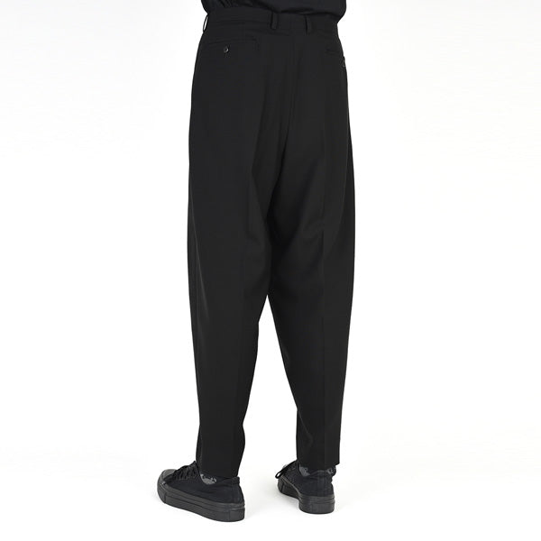 WOOL GABARDINE 2TUCK TAPERED