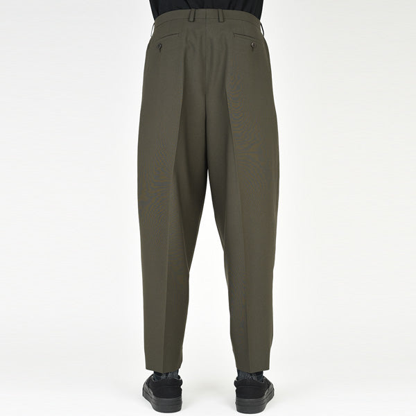 WOOL GABARDINE 2TUCK TAPERED