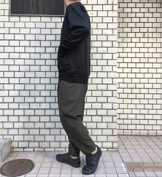 WOOL GABARDINE 2TUCK TAPERED