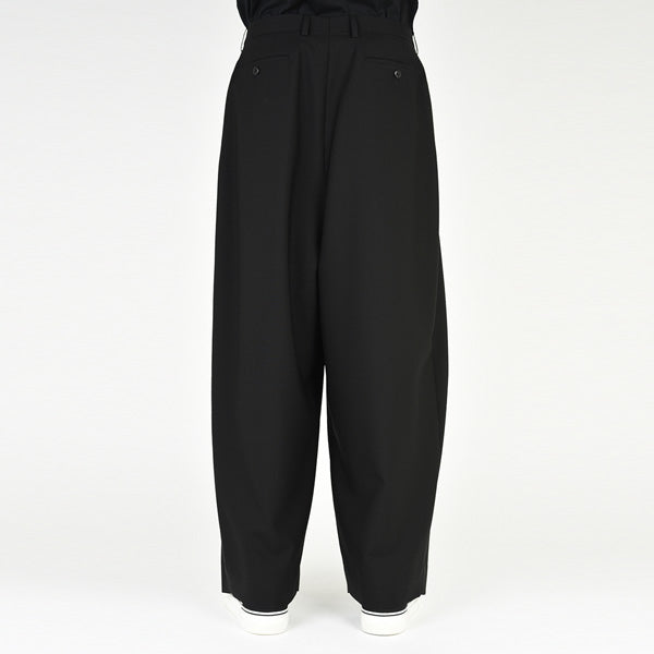 WOOL GABARDINE 3TUCK WIDE