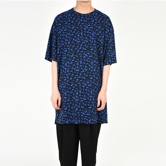  SUPER BIG LONG T-SHIRT INKJET HAZED FLOWER  