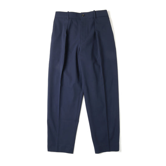  1TUCK PEGTOP TROUSERS ORGANIC GABARDINE  