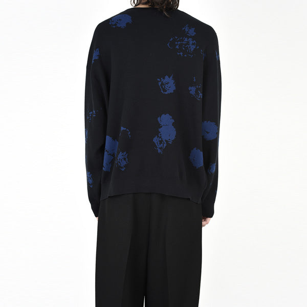 HIGH GAUGE WJQ KNIT ROSE MIX PULLOVER