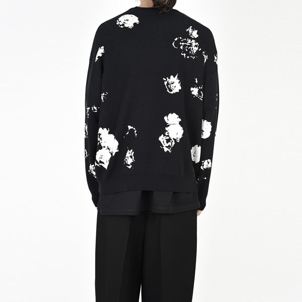 HIGH GAUGE WJQ KNIT ROSE MIX PULLOVER