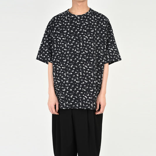  SUPER BIG T-SHIRT INKJET HAZED FLOWER  