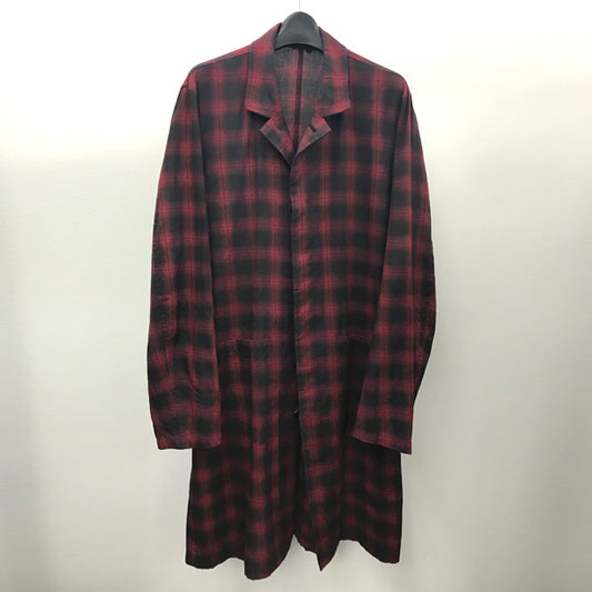  オンブレーチェックコンパクトネル　ワークコート  