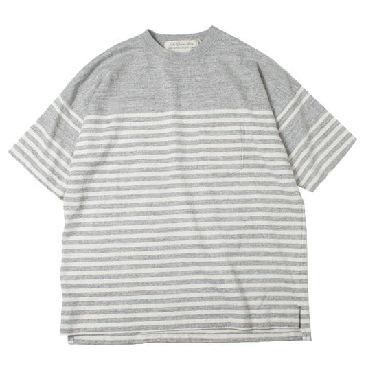  ラガー切替ボーダークルー半袖  