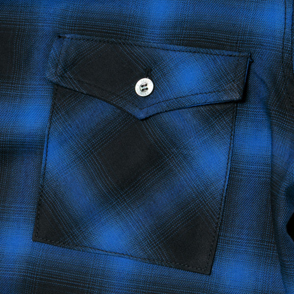RAYON TWILL OMBRE CHECK S/SL SHIRTS