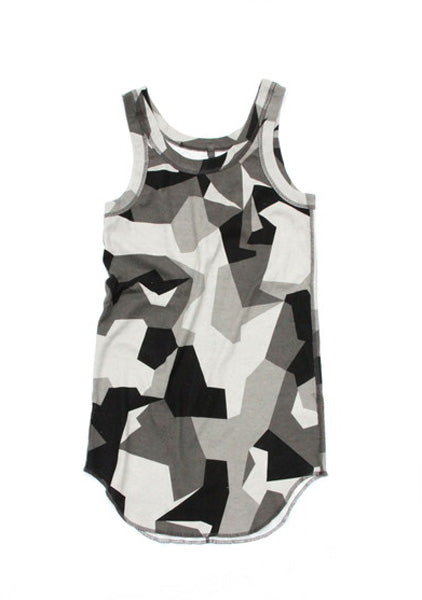  シルキーフライス タンクトップ カモプリント  