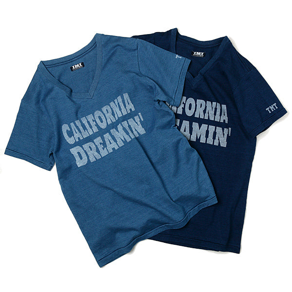 S/SL INDIGO 天竺TEE Vneck(CALIFORNIA DREAMIN)