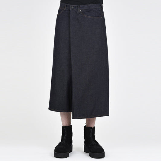  FRONT TUCK CROPPED DENIM  