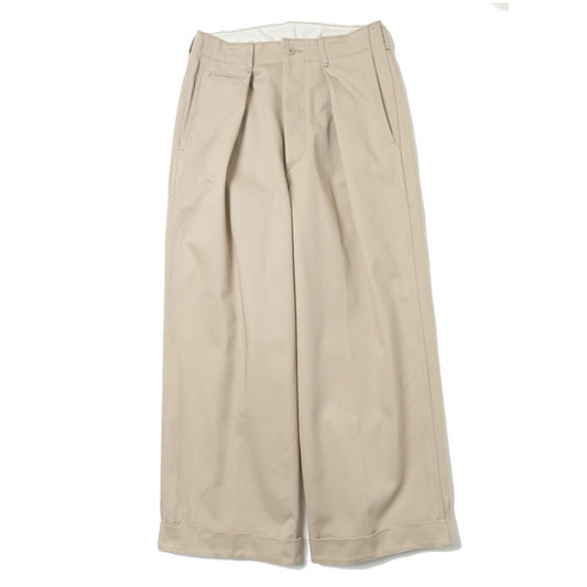  41 KHAKI WIDE ORGANIC COTTON DRILL  