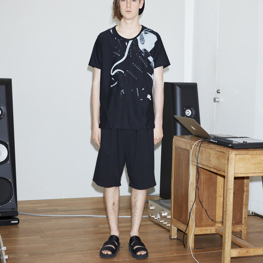  5 TUCK SHORT PANTS 40/1 T-CLOTH  