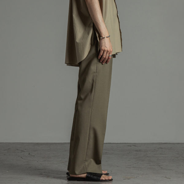 STRAIGHT FIT TROUSERS ORGANIC WOOL TROPICAL