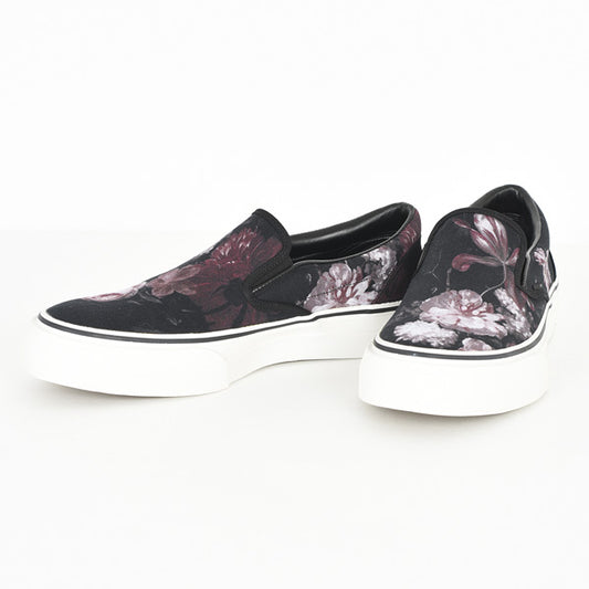  CANVAS SLIP ON FLOWER (WHITE SOLE)  