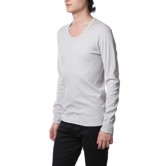  シルキーフライス Uネック L/S  