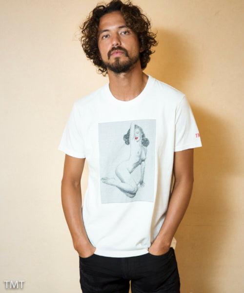  S/SL ラフィー天竺TEE (NUDE EMBROIDERY)  