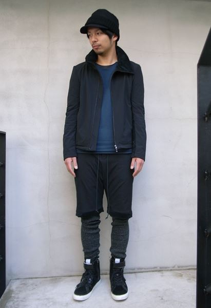 NyストレッチツイルxライトWフェイス スタンドカラーブルゾン