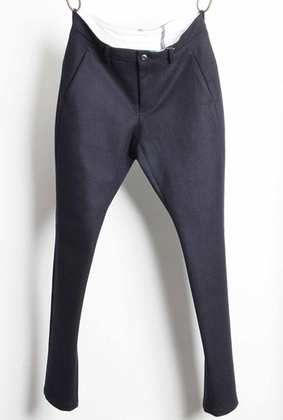  カシミヤ混ニットフラノ ジョッパーズパンツ  