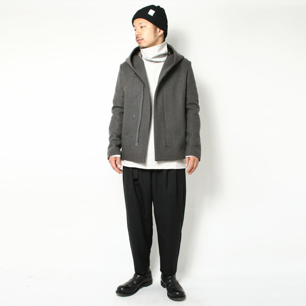 ウールギャバ 2タックワイドパンツ