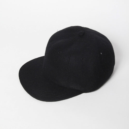  カシミヤ混ニットフラノ ベースボールキャップ  