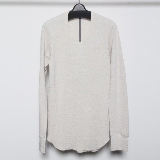  20/-TOP ワッフル UネックL/S  