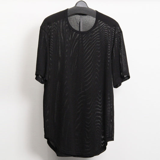  スーピマアイレットメッシュ クルーネックS/S  