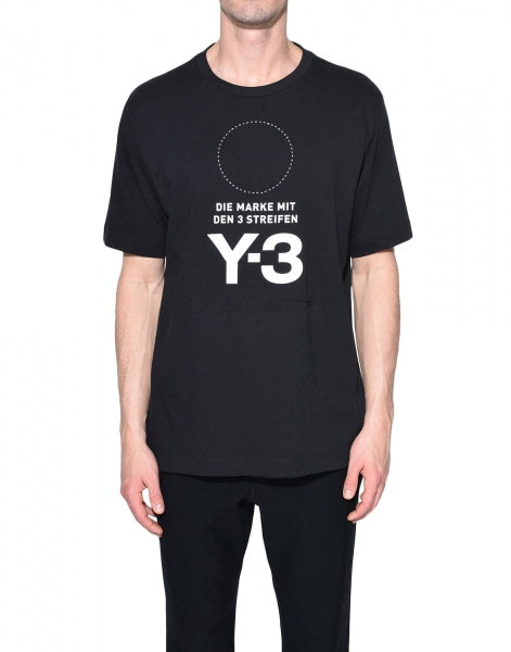  Y-3 Stacked Logo Tee  