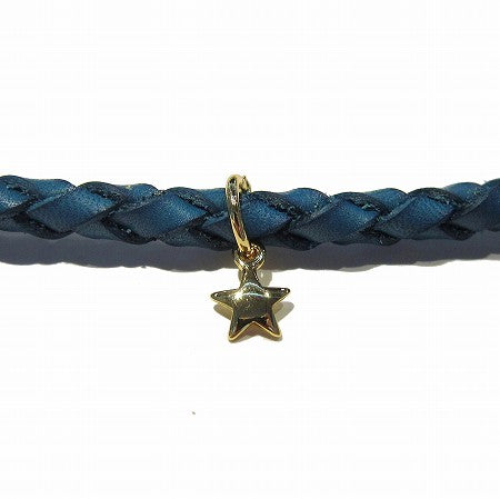 weave leather bracelet w/star charm(diral by M)