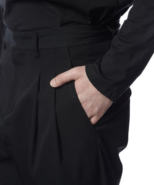 TA/PEライトストレッチギャバ ワイドジョッパーズパンツ